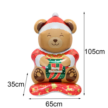 Standing Christmas Santa Claus Foil Balloon Christmas Tree Street Light Balloons Christmas Home Indoor Party Decorations New Yea