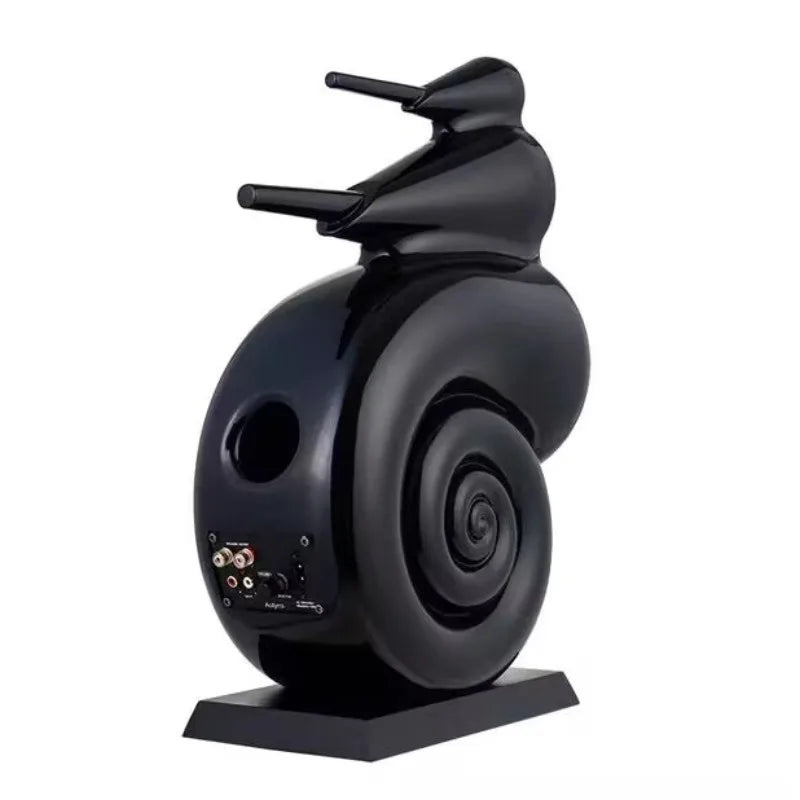 KYYSLB 5-inch Passive Home Wooden Speaker HiFi High Fidelity Bookshelf Speaker Active Triple Division 5-inch Nautilus Speaker
