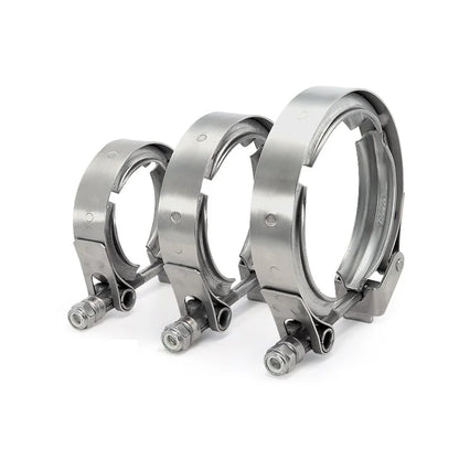 304 Stainless Steel  2.5" 3" Quick release V Band Clamp 63mm 76mm Turbo Exhaust Pipe Vband Clamp Male Female Flange V Clamp Kits