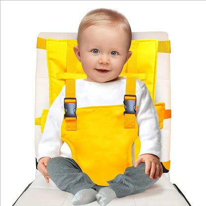  Portable Baby Chair Strap Travel Dining Seat Cover for Babies & Toddlers Baby Chair Fixed Belt Travel Foldable Baby Seat Strap