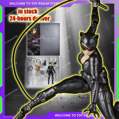 In Stock Amazing Yamaguchi Catwoman Revoltech Action Figure KO Factory High-Quality Version with Bonus Head Anime Model
