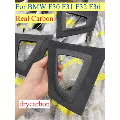 Real Carbon F30 F80 F31 Set Interior Door Pull Handle Outer Cover Trim For BMW 3 4 Series M3 M4 F32 F33 F34 F35 F36 Shift Base
