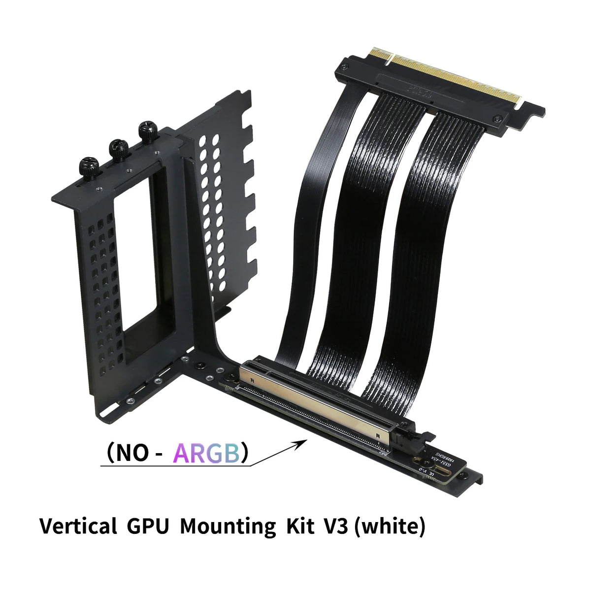 PCIe 5.0 X16 GPU Riser Cable Gen5 Right Angle Graphics Card Extension Cable 128GB/s for Vertical Mount PC