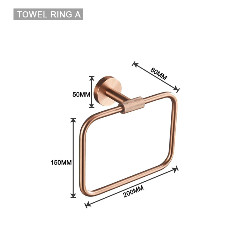 High Quality Soap Dispenser Toilet Brush Holder Toilet Paper Holder Towel Bar Rail Rack Hanger Hook Bathroom Accessories Set
