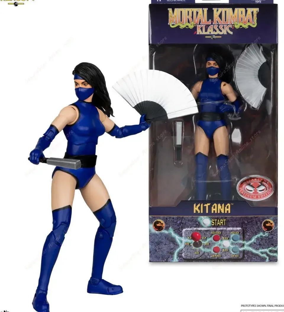 【In Stock】Mortal Kombat Spawn Sub Zero Scorpion Kitana Liu Kang 7 Inch 17cm Articulated Action Figure Collectible Game Model Toy