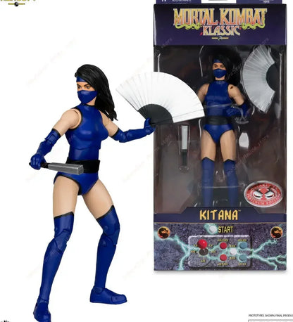 【In Stock】Mortal Kombat Spawn Sub Zero Scorpion Kitana Liu Kang 7 Inch 17cm Articulated Action Figure Collectible Game Model Toy