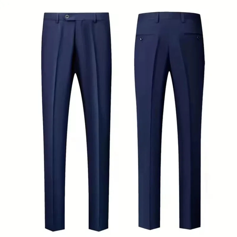 Classic Wedding Tuxedos Casual Solid Suits Slim Fit 3/2 Pieces Groomsmen Suit Male Formal Business Men Clothing