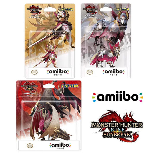 Nintendo Amiibo Monster Hunter Rise: Sunbreak Series Figure Canyne Malzeno Palamute Malzeno NFC Figure Asian Version Original