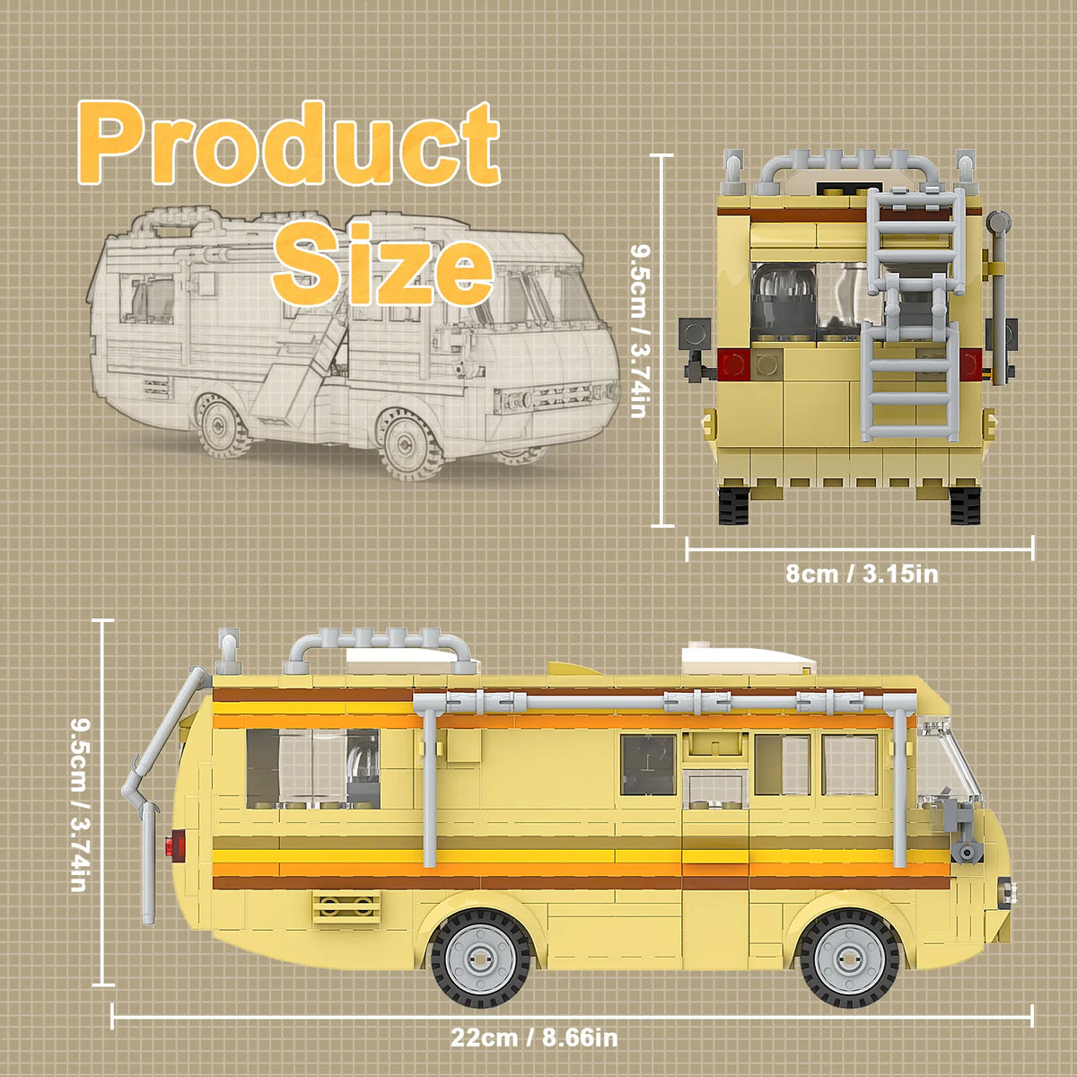 MOC Moive Series New Breaking Bad Car Building Blocks Kit Vehicle Toy For Children Kid Adult Birthday Gift Dropshipping