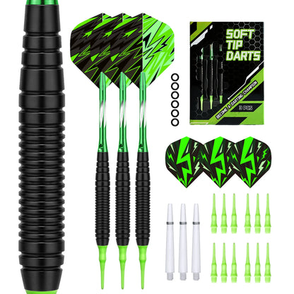Soft Tipped Darts Professional Indoor Plastic Tip Darts Set for Electronic Dartboard Games Plastic Storage Box 3pcs