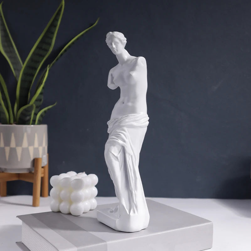 Venus De Milo Statue Resin Figure Sculpture Home Bedroom Living Room Study Decoration Ornament