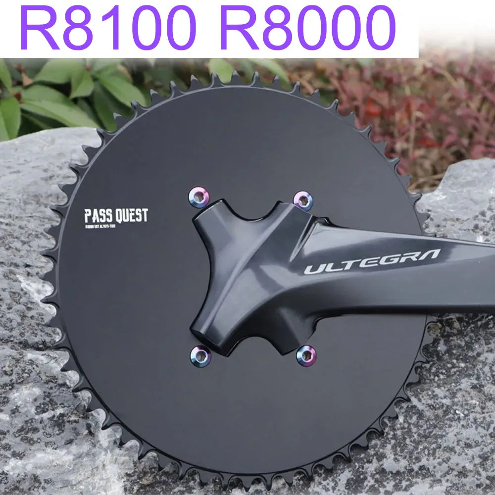 PASS QUEST 110 bcd chainring for Shimano ULTEGRA r8000 R8100 Narrow Wide road bike plate single dishe 54T 50 34T 52 36 53 39