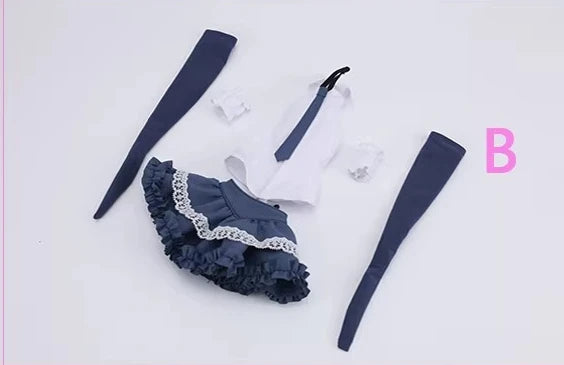 ACG26-M03-01 1/6 Scale Female Off Shoulder Shirt Skirt Set Clothes Model for 12'' Soldier Action Figures Body Dolls Decor