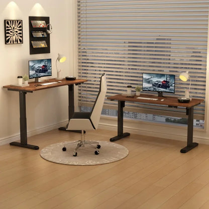 Solid Wood Electric Lifting Desk, Intelligent Computer Desk, Adjustable Gaming Desk, Home Learning and Office Desks, Workbench