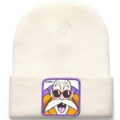 Anime Cartoon Dragon Ball Women Men Knitted Warm Winter Hats For Women Men Solid Hip-hop Casual Cuffed Beanies Bonnet