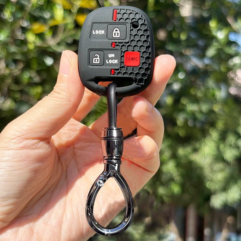 Keychain Fob Case For Toyota Avensis T25 Yaris Previa Camry 30 Corolla 9 Land Cruiser For Lexus RX300 Is200 Tlc100 Cover Caps