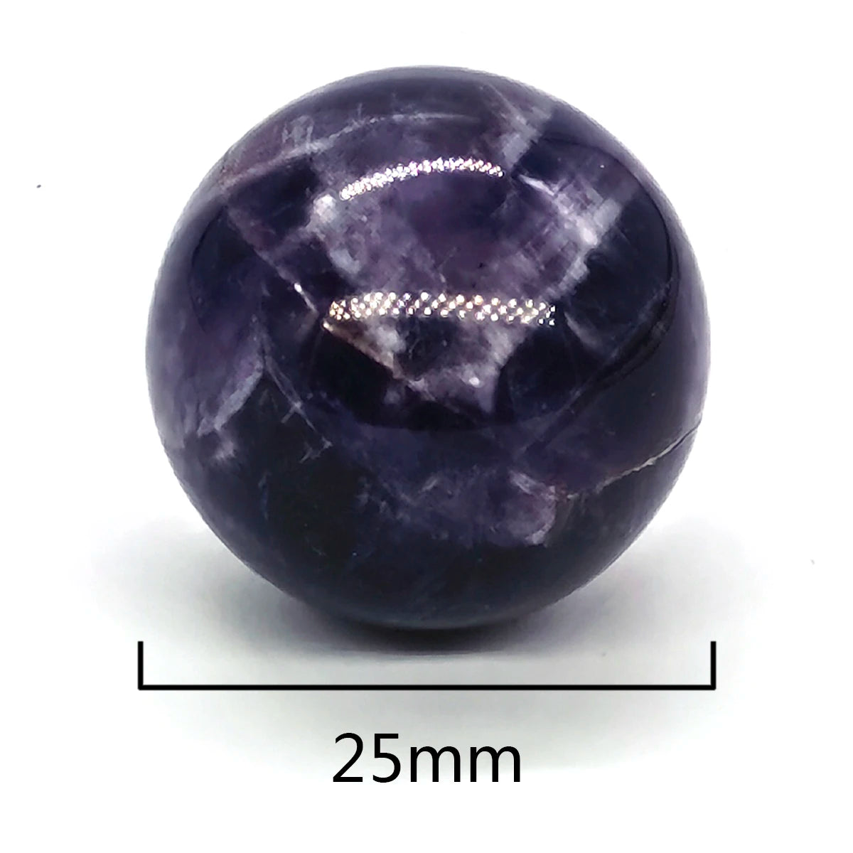 25mm Natural Stone Sphere Healing Crystal Magic Ball Amethyst Rose Quartz feng shui Collectibles energy balance Home Decor