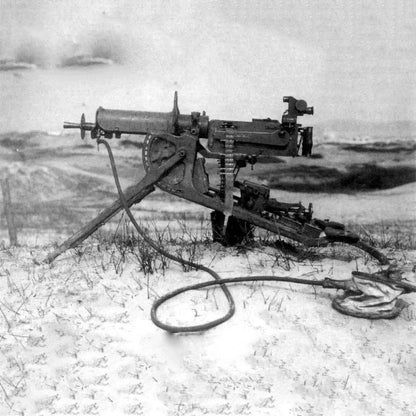 4D 1/6 MG08 Maxim Machine Gun Military Assembly Plastic Model Kit for Action Figure Puzzle Toy Weapon