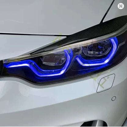 For 2018-2020 BMW M3 M4 F80 F32 F36 F33 F82 Adaptive Led Headlight CSL Blue Red Yellow Angel Eyes DRL 63117493229 63117493230