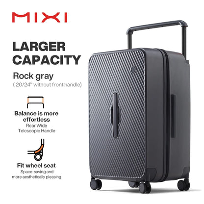 Mixi Large-Capacity Suitcase Trolley Case 26inch Checked in Hardside Rolling Wheels Luggage Wide Handle Travel Suitcases M9276DH
