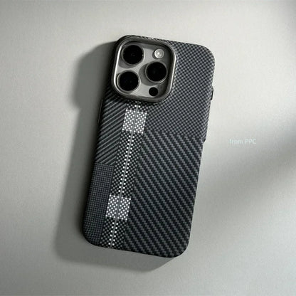 For iPhone 17 16 15 18 Pro Max Case Carbon Fiber Abstract Geometric for MagSafe Cover Magnetic Charging Shell Camera Armor Funda