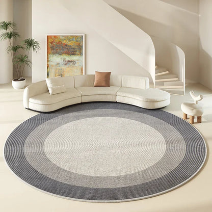 Round Large Area Carpet Living Room Nordic Style Non Slip Coffee Table Carpets Bedroom Swivel Chair Rug 러그 Alfombra Redonda