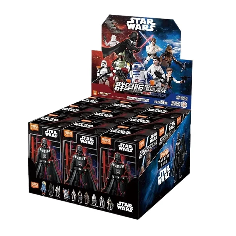 Original Blokees Star Wars Galaxy Version 02 Dark Side Series Blind Box Poseable Model Kits Action Figure Toy Collect Boy Gift