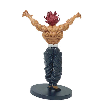 Anime Figure Hanma Baki Hanma Yujiro Hanayama Kaoru Figure Hanma Baki Fighting Action Figures Doll PVC Model Statue Gift 15-22cm