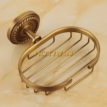 Solid brass Bathroom Accessories Set,Robe hook,Paper Holder,Towel Bar,Soap basket,bathroom sets,YT-12200-A