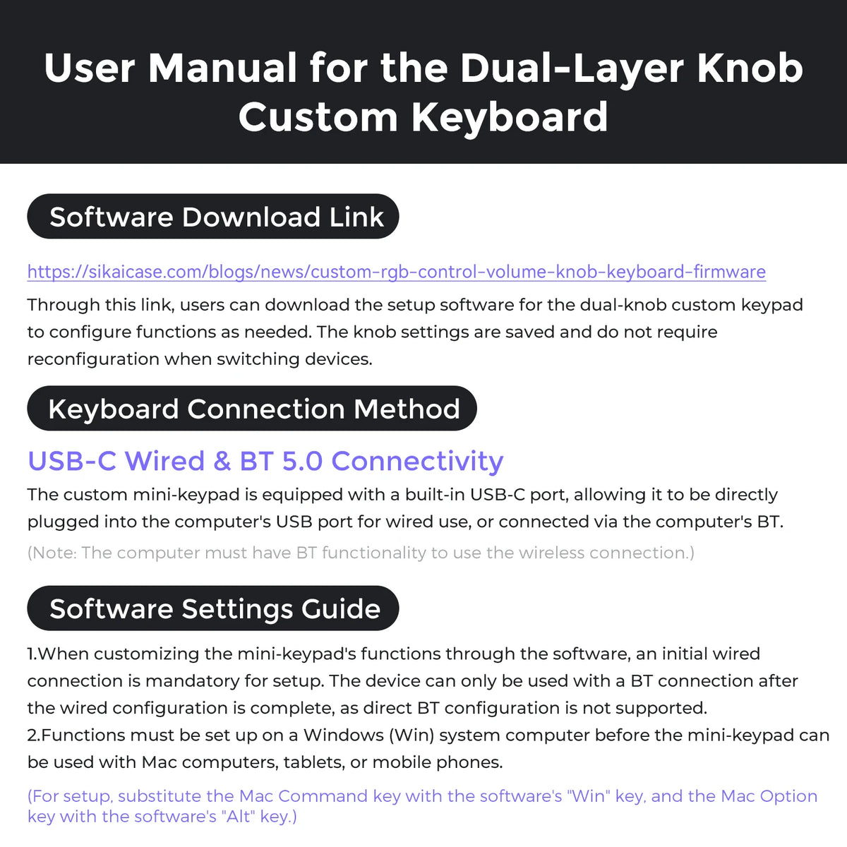 Dual-Layer Knob Wireless Custom Keyboard RGB Custom Control Volume Knob Multimedia Office Craphic Video Audio Editing Artwork