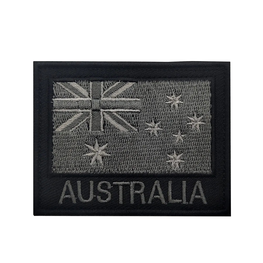 Australia Flg Australia Flag PVC Embroidery Armband Velcro Morale Badge Backpack Patch Stick on clothes backpacks
