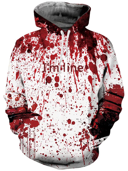 New Printed Unisex Hoodies Novelty Print 3D Patternv Hooded Pullover Sweatshirt With Pocket Hoodie Streetwear Loose Comfortable