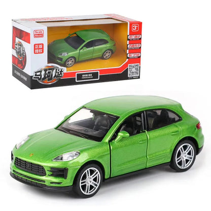 1:36 MACAN SUV High Simulation Alloy Diecast Car Model Toy With Pull Back For Children Gifts Toy Collection F244