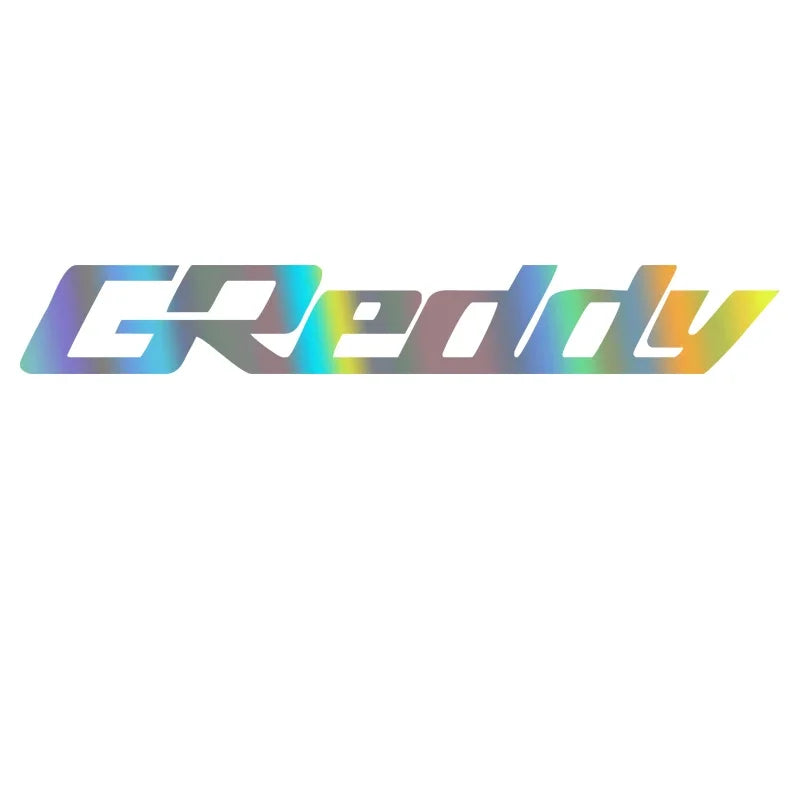 GREDDY Car Stickers Personality Sunscreen Scratch Proof Decals Creative Waterproof Die Cut Bumper Car Accessories