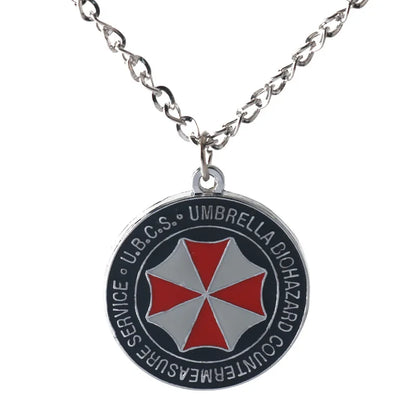 Resident Evil Metal Keychain Necklace Series STARS Badge Pendant 2026 Umbrella Corporation Cosplay Accessory Gift Collectible