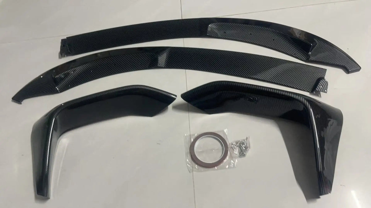4PCS for BMW M3 F80 M4 F82 F83 2015-2020 MP Style Car Front Bumper Lip Splitter Side Splitter Corner Body Kit Accessories Tuning