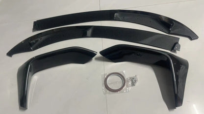 4PCS for BMW M3 F80 M4 F82 F83 2015-2020 MP Style Car Front Bumper Lip Splitter Side Splitter Corner Body Kit Accessories Tuning