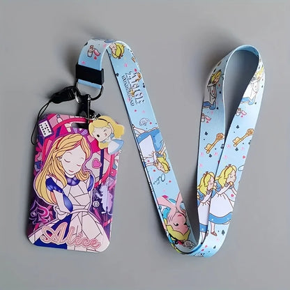 Disney 2D Licensed Product - Princess Adjustable ID Badge Holder Lanyard, for Office and Student Use.