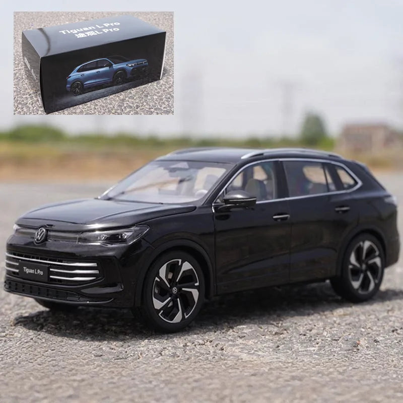 New 1:18 2025 VW Tiguan L PRO SUV Alloy Car Model Diecast Metal Vehicles Car Model High Simulation Childrens Toy Gift Decoration