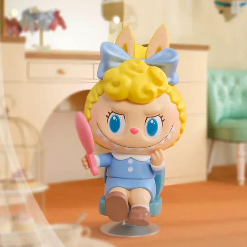 POPMART LABUBU THE MONSTERS HAIR SALON Series Blind Box Anime Action Figure Guess Bag Ornament Figurines Desktop Dolls Model