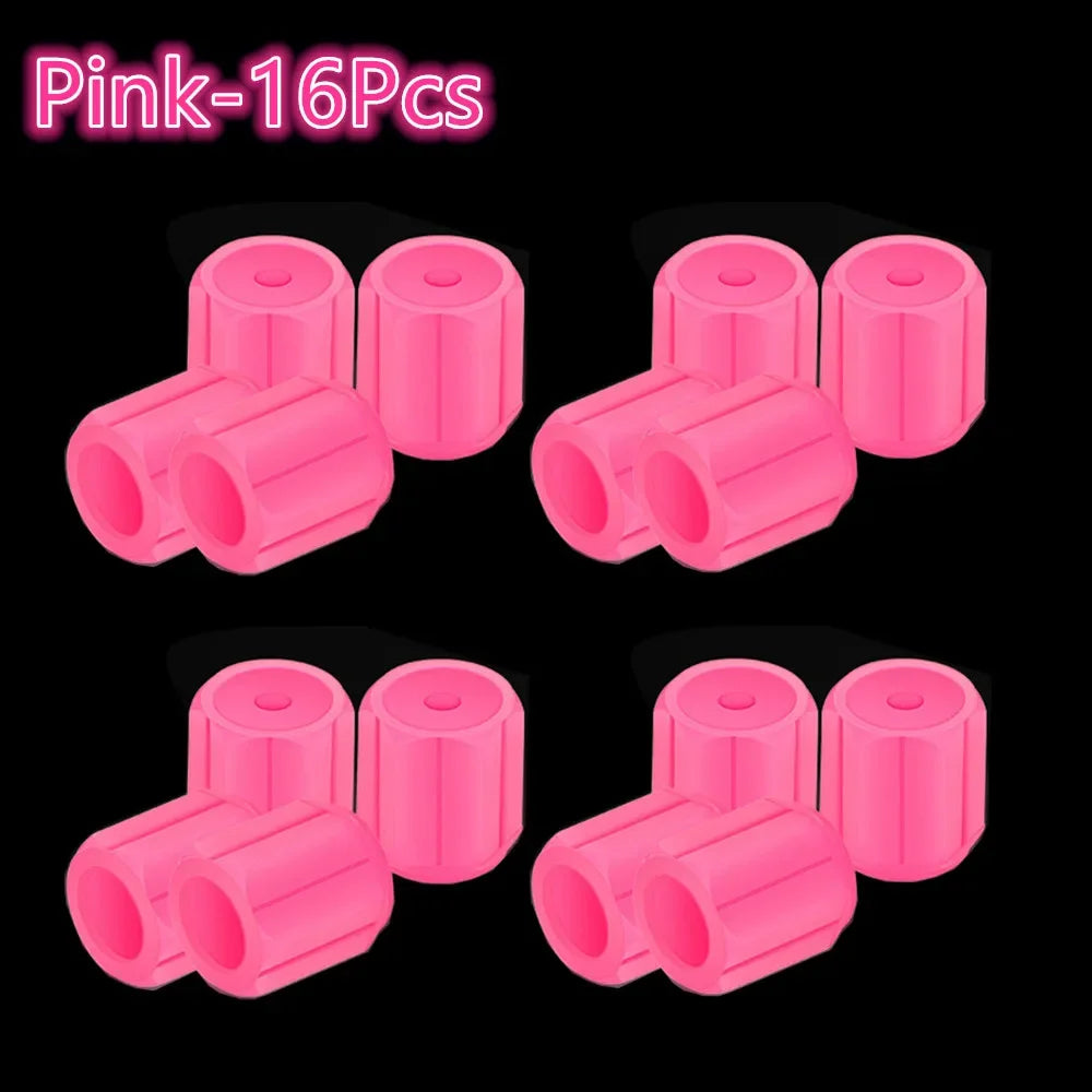 Luminous Tires Valve Caps Car Styling Universal Fluorescent Tire Valves Cap Car Motorcycle Bike Wheel Plug Tyre Hub Cover Decor