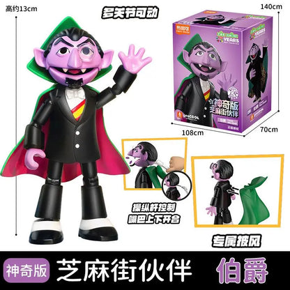 BLOKEES Sesame Street Building Blocks Kawaii Aimo Anime Cartoon Assembled Toy Desktop Model Children's Holiday Gifts