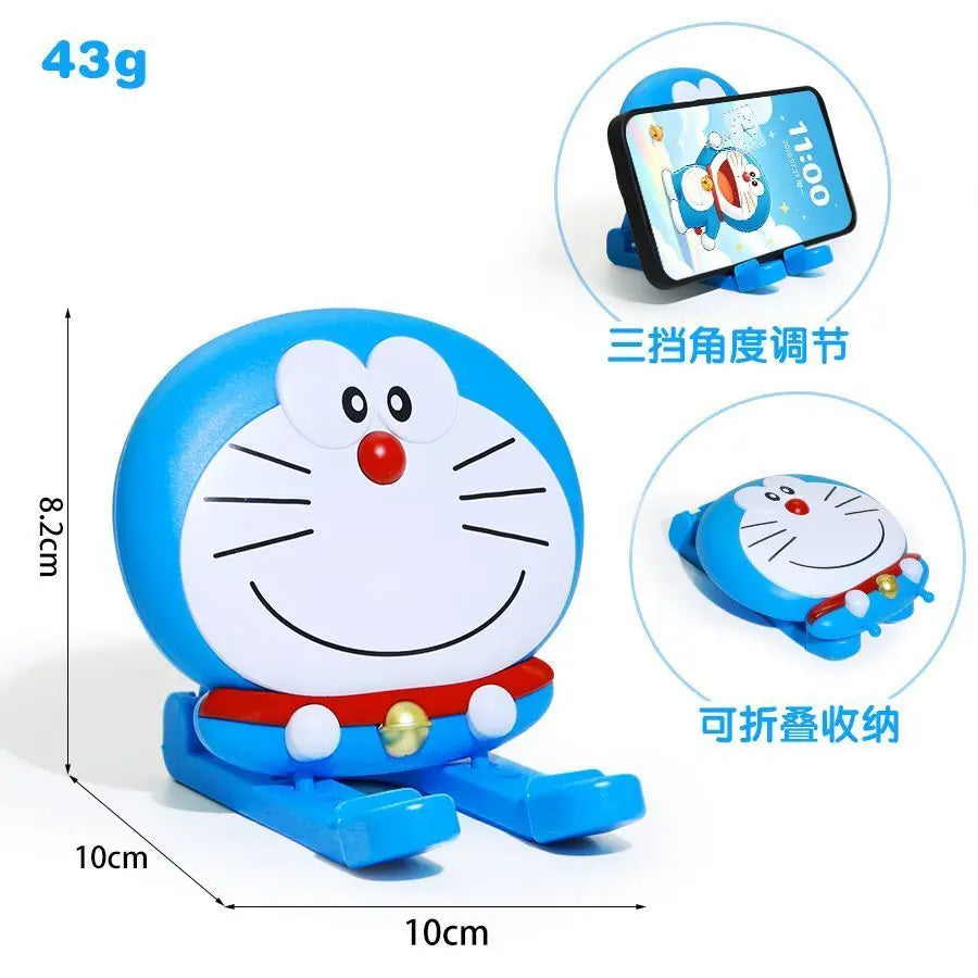 2026 NEW Doraemon Cute Desktop Ornament Cartoon Phone Holder Multifunctional Stand Home Room Decor Creative Gift