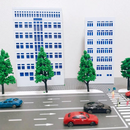 1/150 N Scale Diorama Models Architecture Building House Outdoor City Railway Layout Street Building Scene Model Toy Gift