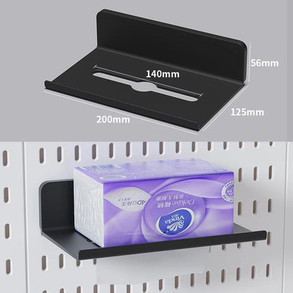 No-Drill Gaming Room Pegboard, Wall Organizer for Controller, Headphone & Keyboard Stand, Multi-Functional Display Storage Rack