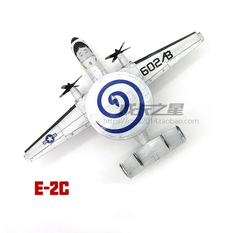 1/72 Airplane Model United States E-2C Hawkeye Airborne Early Warning Aircraft Assembly Model DIY Military Toys