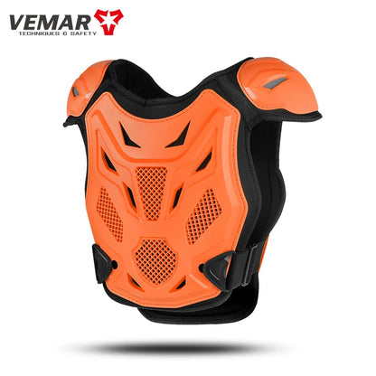 Kids Motorcycle Riding Body Armor/Elbow Knee Protector Children Motocross Back Vest Chest Off-Road Moto Cycling Protective Gear