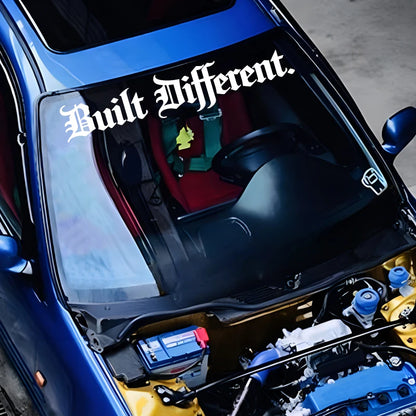 Built Different Vinyl Decal, Stylish Personality Waterproof Decal for JDM Sport Car Auto Window Decor