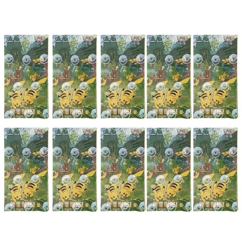 Wholesale Pkm Ptcg Card Simplified Chinese Zhu Zi Collected 151 Change Series Blind Box Card Gengar Collectible Game Cards Gifts