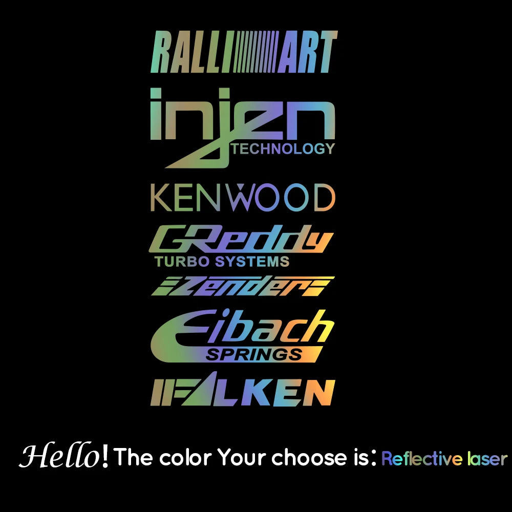 1pc Funny injzn kenwood text bike sticker Car Stickers And Decals Carbon Sticker Auto Sticker Home Decor Wall Stickers